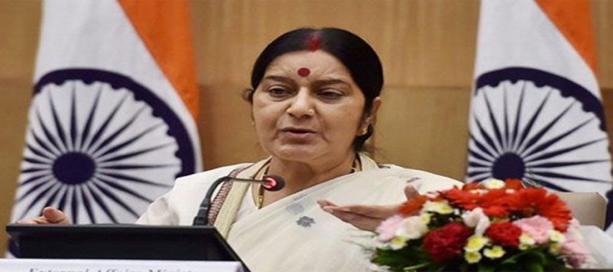 Sushma Swaraj inaugurates India-Africa Friendship Rose garden